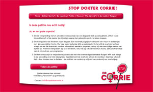 Website Stop dokter Corrie