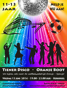 Poster parochie-tienerdisco