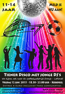 Poster parochie-tienerdisco