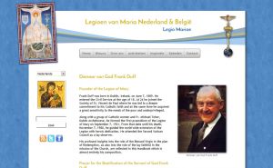 Website voor het Legioen van Maria