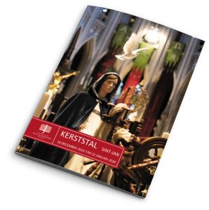 Infoboekje en rolbanners Kerststal Sint-Janskathedraal