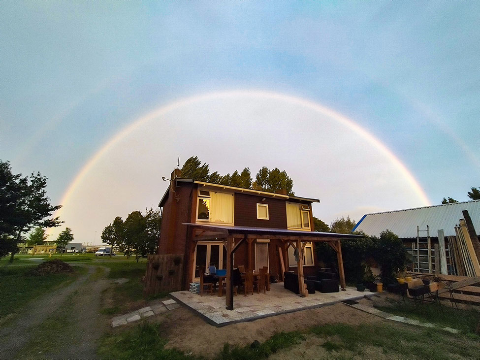 Regenboog kondigt herfst aan